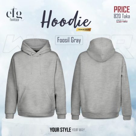 Premium Hoodie Foosil Gray