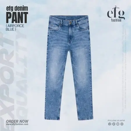 Denim Pant Airforce-Blue