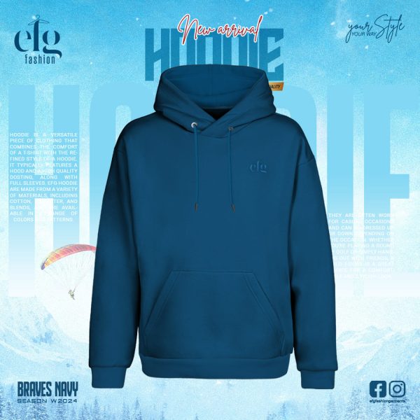 Hoodie_Braves Navy