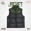 efg vest jacket pine black