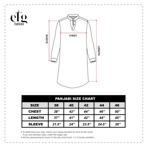 Panjabi Size Chart